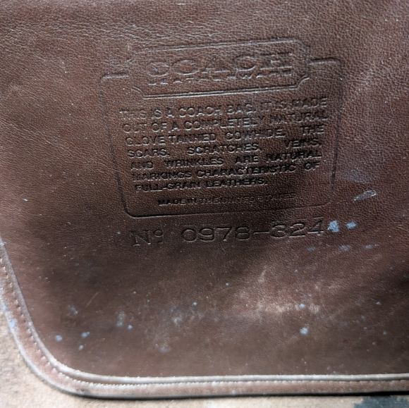 Vintage Coach Brown Leather Tote Bag - Picture 11 of 16